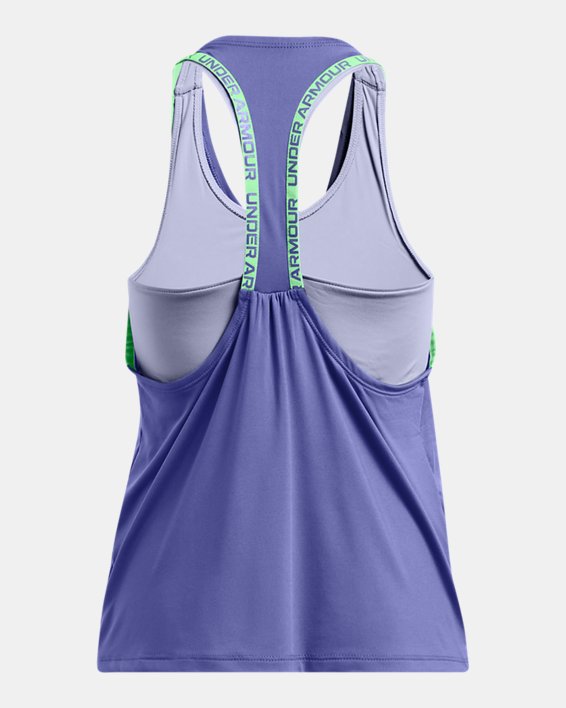 Girls' UA Knockout 2-in-1 Tank in Purple image number 1